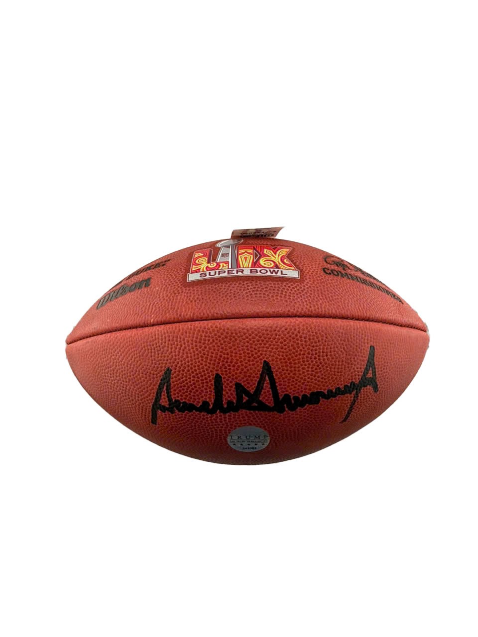 supper bowl 59 Donald J Trump signature